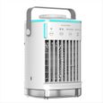 Climatiseur Portable, Ventilateur de Bureau, Humidificateur, Ventilateur de Refroidissement pour Bureau et Maison, Mini Ventilateur