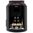 KRUPS Machine à café grain, 1.7 L, Cafetière espresso, Buse vapeur pour Cappuccino, 2 tasses en simultané, Essential YY8135FD-0