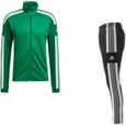 Jogging Homme Adidas Aerodry Vert et Noir - Respirant - Multisport - Manches longues-0