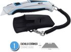 Ferrestock FSKTW009 Cutter de 9 mm métallique extra résistant avec alliage de zinc, système de verrouillage de la lame automatique et guide de lames de sécurité
