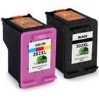 JARBO Cartouches d'encre compatibles - HP - 302 XL - Noir - Pack de 2 - Jet d'encre