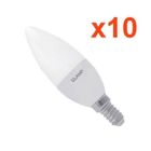 Ampoule LED E14 8W 220V C37 180° (Pack de 10) - SILAMP - Blanc Chaud 2300K - 3500K - A+