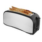 Grille Pain INOX Techwood TGPI-1416 - Tiroir Ramasse-miettes - Puissance : 1400W - Coloris Noir