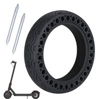 Pneu Plein Alvéolé pour Trottinette Électrique Xiaomi M365/Pro, Pneu Increvable 8,5 Pouces avec 2PCS Démontes-Pneu
