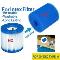 Cartouche filtrante en mousse Intex Type H, 1 pièce, réutilisable, lavable, pour nettoyage de piscine
