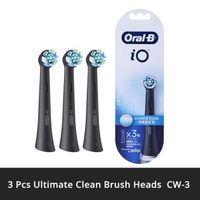 Brosses à dents,Têtes de brosse à dents électrique Oral B, série iO, dents Super propres, dents blanches, tête de - CW3 BK[D274]