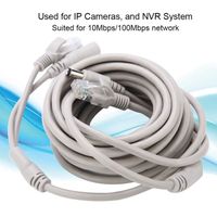 câble Ethernet Câble Ethernet CCTV RJ45 + DC 5M-10M-15M-20M pour caméras IP Système NVR 10Mbps-100Mbps(5M) HB013
