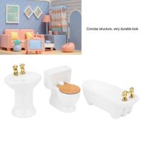 YAPP Scène de meubles miniatures pour maison de poupée 1:24, Mini ensemble de baignoire, jouet modèle de douche En Stock A9