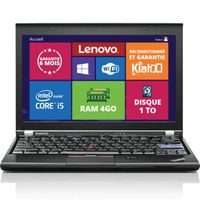 ordinateur portable lenovo thinkpad x220 ultrabook intel core i5 4go ram 1to disque dur wifi windows 7 pc portable