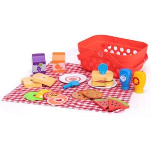 Panier Dinette Pique-Nique Avec Filet - Accessoire Jeu Pour Enfants Dès 3 Ans