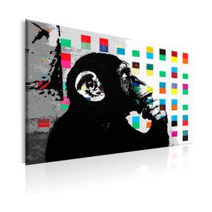 TABLEAU - TOILE Tableau - Banksy The Thinker Monkey - 60x40 - Artg