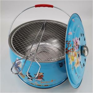 BARBECUE Barbecue Sur Pied 12,2 Pouces Forme Ronde Charbon 