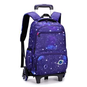 CARTABLE Cartable a Roulette Garcon Fille Primaire-Sac à Dos Roulettes Garçon Scolaire pour Enfant École Étudiant D'école