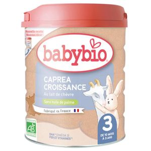 LAIT DE CROISSANCE Babybio - Caprea 3 - Lait de chèvre Bio - 800g - B