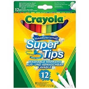 JEU DE COLORIAGE - DESSIN - POCHOIR Crayola Supertips Lavable -