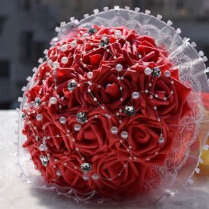 Bouquet De Mariage Fleur Artificiel Pour Mariee Porte A Main