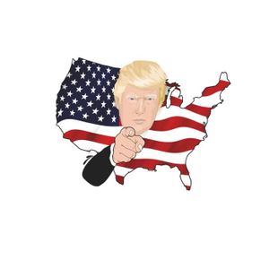 TABLEAU - TOILE Tableau Décoratif  Donald Trump Uncle Sam Caricatu