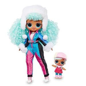 POUPÉE Giochi Preziosi- L.O.L Surprise OMG Winter Chill: Icy Gurl y Brrr B.B. Doll Muñeca y Miniatura (LLUE