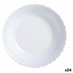 Assiette creuse blanche 21 cm Ammonite Luminarc - La Table d'Arc