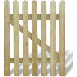 Portillon Grillage Portail De Cloture Porte De Jardin Bois 100x120