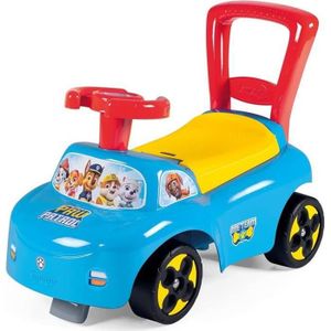 VEHICULE PORTEUR Smoby - Porteur auto Pat'Patrouille - Fonction Trotteur - Butées anti-bascule - Coffre à jouets