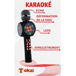 Magic Sing Karaoké Câble professionnel Microphone de karaoké dynamique pour  chanter, micro portatif en métal compatible avec machine à karaoké