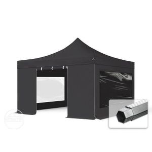 TONNELLE - BARNUM Tente pliante TOOLPORT 4x4 m - Alu, PVC 620g/m², a