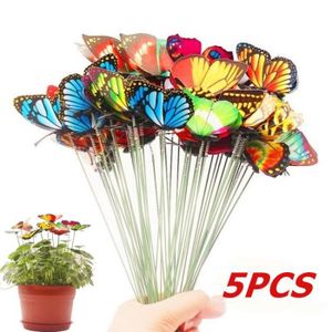 Papillon 50x Jardin Jeu Patio Lawn Yard Art planteur pot de fleur Parti décorer 