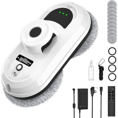 Robot Laveur Jet D'eau AHWOiHS Robot Laveur De Vitres Électrique 5600Pa - Aspiration Puissante, Jet D'Eau Auto, Télécommande, Sécurité Intégrée
