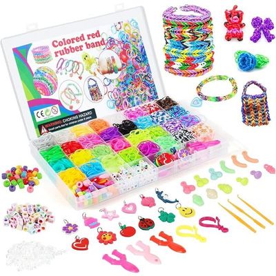 Fil Bracelet Elastique TOYESS 2500+Elastique Bracelet Kit, Bricolage Elastique Enfant Avec 32 Fil Bracelet Elastique TOYESS 2500+Elastique Bracelet Kit, Bricolage Elastique Enfant Avec 32
