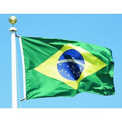 Durabol Drapeau De Bresil 150 X 90 Cm Satin Double Piqué