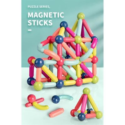 Jeu de blocs magnétiques,64 PCS Bâtons Magnétiques, Boules Magnétiques et  Tiges Ensemble Blocs de Construction Aimants Éducatifs - Cdiscount Jeux -  Jouets