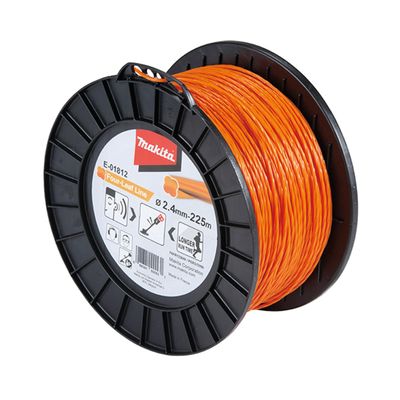 Fil Nylon Trèfle Torsadé Makita 2 Mm X 30 M - E-01775 - Pour Herbe Basse Et Haute