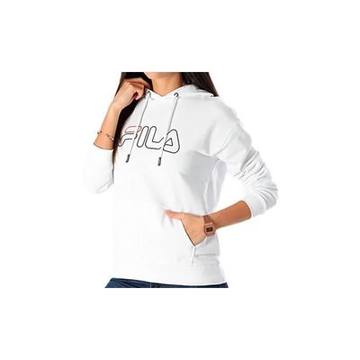 Sweat à capuche FILA Larkin Blanc Femme/Adulte Manches longues