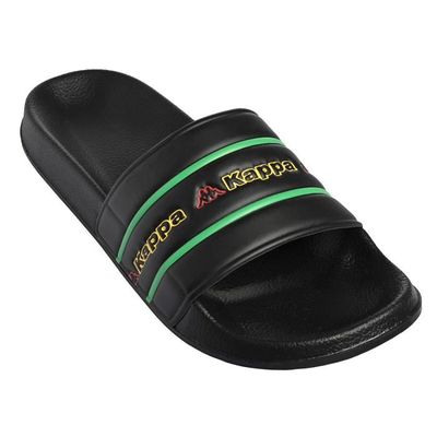 Tongs pour Homme - Matese Logo - Noir, Rouge, Jaune - Dessus Polyuréthane - Confortable et Estival