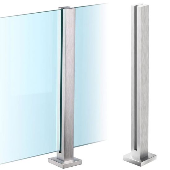 Balustrade En Verre Et Acier Inoxydable - Pour Escalier, Terrasse, Neuve