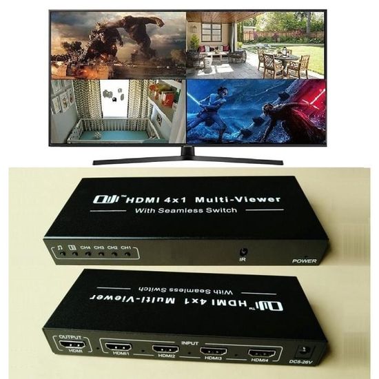 Hub MST Mini DP Vers 3 HDMI 4K 30Hz - Répartiteur Vidéo Multi-Écrans Pour Windows