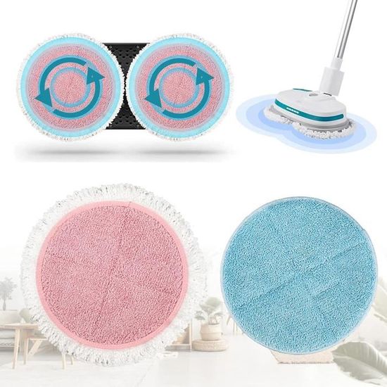Lot De 3 Serpillères Microfibre Lavables Pour Robot Aspirateur T10+ Airrobo - Compatibles Et Super Absorbantes