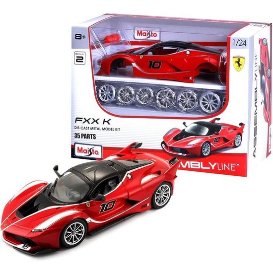 Bburago Maisto France Bburago Maisto France M39132 Maquette Ferrari FXXK en kit a Monter M39132 Rouge 88 Cdiscount Jeux Jouets