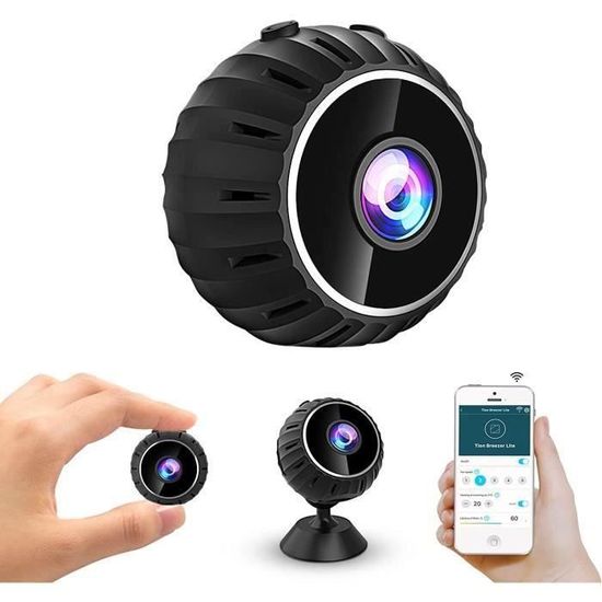 Caméra Surveillance Mini MHDYT Mini Caméra Espion Magnétique - 1080P Vision Nocturne Et Détection Mouvement - Surveillance Intérieur/Extérieur Camera Interieur