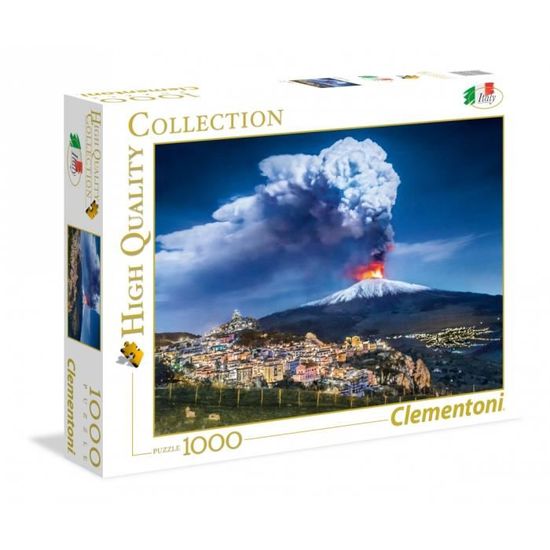 Puzzle - CLEMENTONI - Etna - 1000 pièces - Voyage et cartes - Bleu