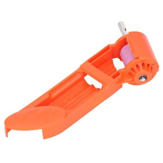 Pierre à Aiguiser Compacte Wilcractk - Aiguiseur Couteaux, Ciseaux, Lames - Orange, Portable