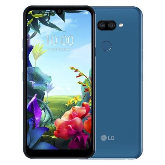 Smartphone LG K40S Bleu - Double SIM - 2Go/32Go - Lecteur d'empreintes digitales