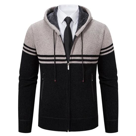 Gilet Zippé Homme Léger – Sweat Polaire, Sans Capuche, Style Cardigan – Pour Le Sport, Le Quotidien, Les Loisirs