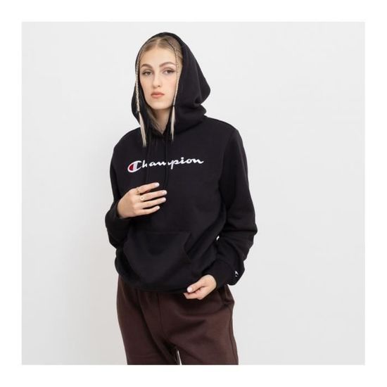 Sweat shirt Champion Femme 116579 KK001 Noir Manches longues Col arrondi Noir Cdiscount Pret a Porter