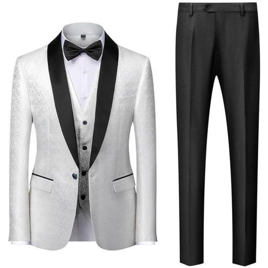 Costume Blanc Mariage Homme Slim Fit 3 Pi ces Business Vetement