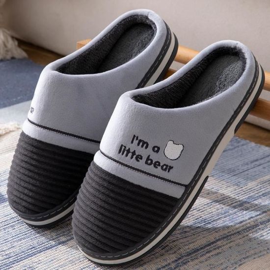 Chaussons Peluche Homme main image 1