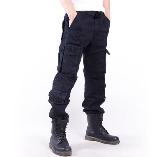 Pantalon Cargo Homme Vintage Tactique – Coupe Oversized, Multi-poches, Imperméable – Idéal Randonnée, Travail, Extérieur