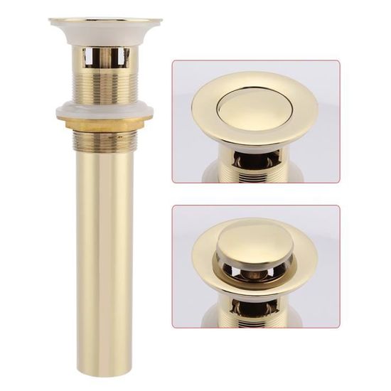 Lot De 2 Écrous En Laiton 3.8 Cm (Filetage BSP) - Pour Raccord Lavabo, Bonde De Vidage - 55 Mm Diamètre Extérieur