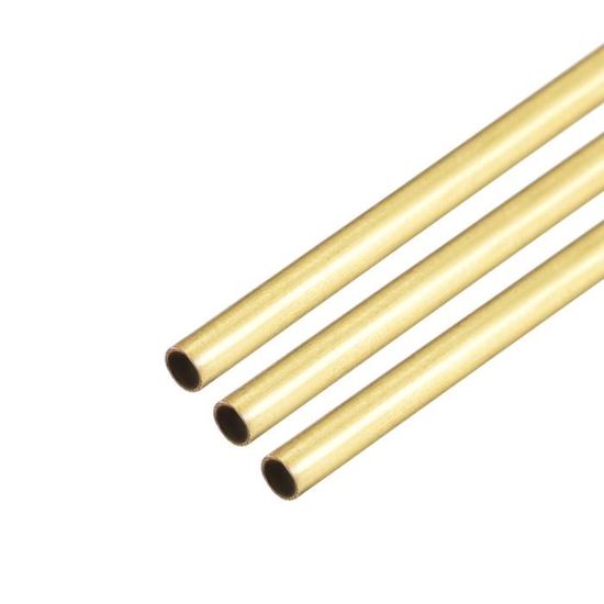 Laiton Rond Tuyau 300mm Longueur 1.5mm Mur Sans Soudure Droit